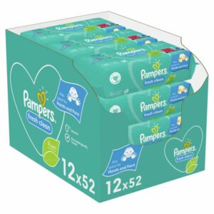 Pampers Fresh Clean - Billendoekjes - 624 doekjes (12 x 52)