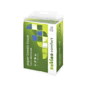 Satino Handdoekjes Z-Vouw 100% Recycled 2-Laags Comfort PT2 (25 x1 50 Vel) (277330)