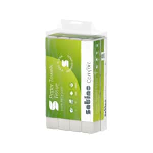Satino Handdoekjes W-Vouw 100% Recycled 2-Laags Comfort PT2 (25 x 120 Vel) (277340)
