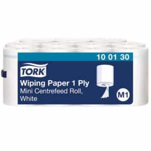 Tork 100130 Wiping Poetspapier Mini Rol Wit M1