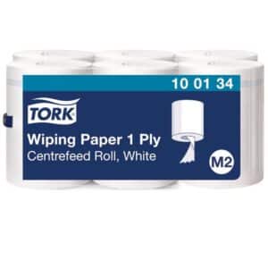 Tork 100134 Centerfeed Poetspapier Wit M2