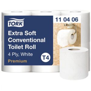 Tork 110406 Extra Zacht Traditioneel Toiletpapier Premium 4-Laags