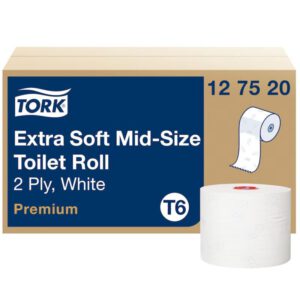 Tork 127520 Zacht Mid-size Toiletpapier Wit T6 Premium