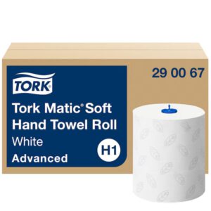 Tork 290067 Matic® Zachte Handdoekrol Wit met Grijs Leaf H1 Advanced